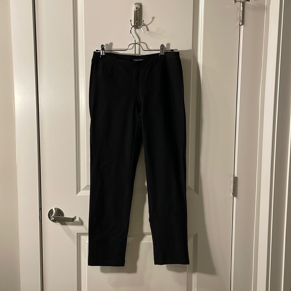 Eileen Fisher Slim Ankle Black Pant
